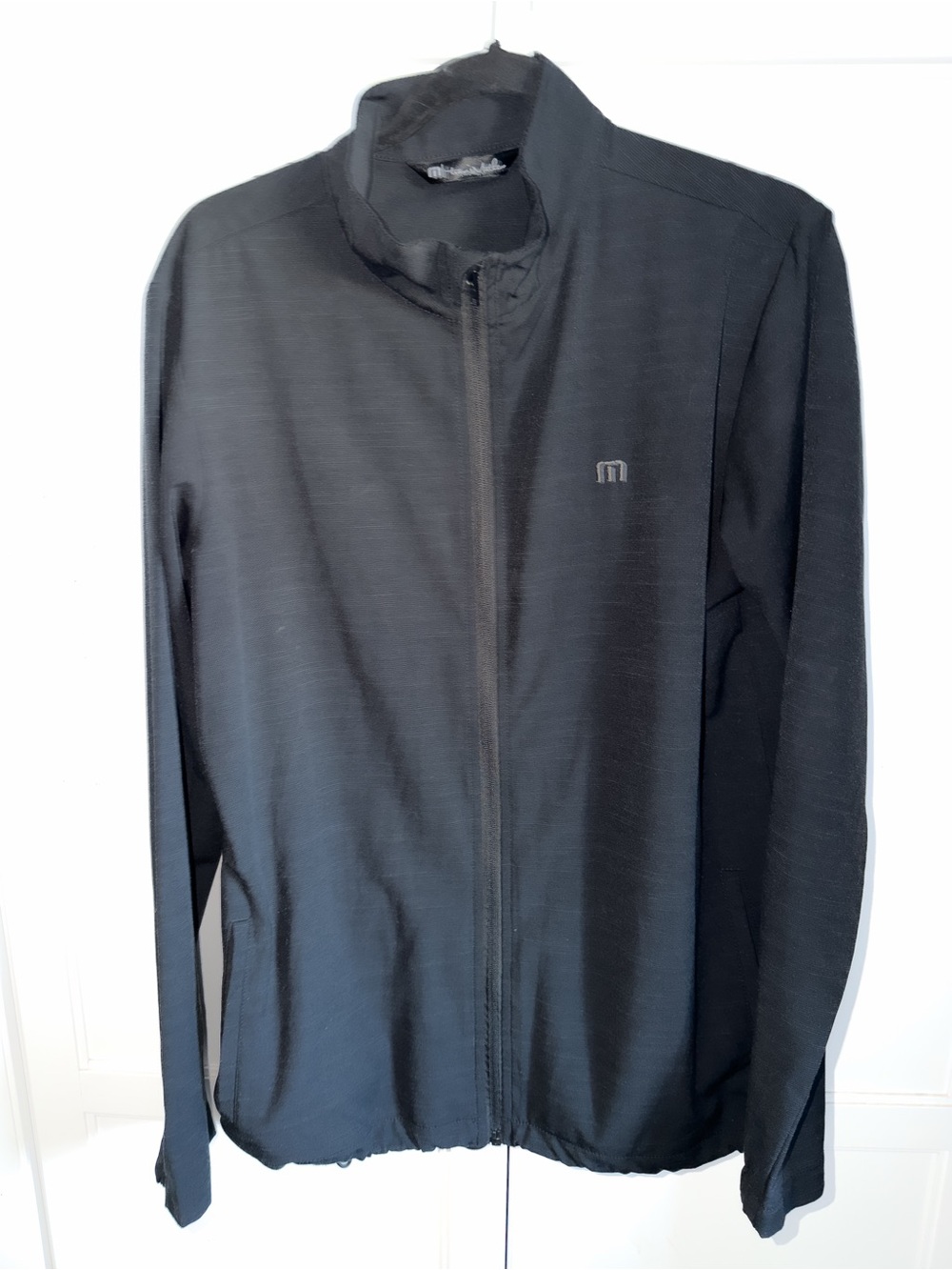 Travis Mathew Surfside Men's Black Full-Zip Lightweight Golf Jacket Sz Medium - Picture 2 of 12